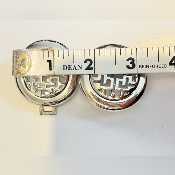 Dotty Smith Round Celtic Open Work 2 piece Interlocking silver Tone belt Buckle - Picture 2 of 8